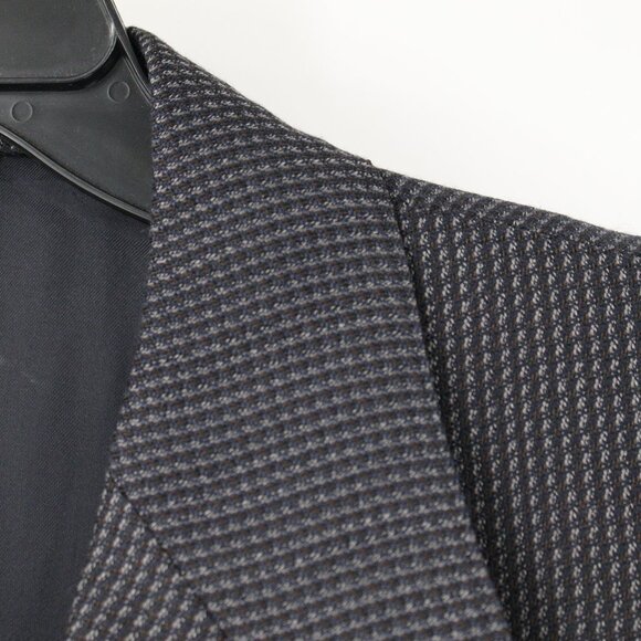 canali sport coat men's 44L three button silk wool waffle notch lapel vented - Picture 3 of 16